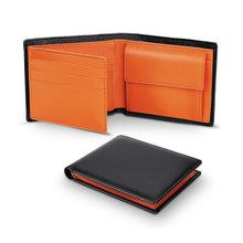 Load image into Gallery viewer, Genuine Leather Slim Trifold Men Wallet with Coin