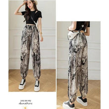 Load image into Gallery viewer, Thin Wide Leg Pants Chiffon