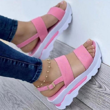 Load image into Gallery viewer, Fashion Wedge Platform Buckle Strap Sandals