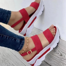 Load image into Gallery viewer, Fashion Wedge Platform Buckle Strap Sandals
