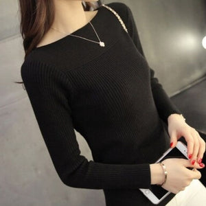 Casual Long Sleeve Knitted Sweater