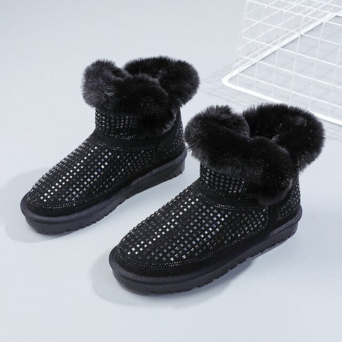 Waterproof Snow Boots Fashion Bling