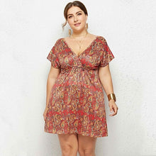 Load image into Gallery viewer, Floral Print Short Dress