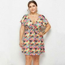 Load image into Gallery viewer, Floral Print Short Dress