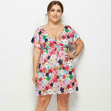 Load image into Gallery viewer, Floral Print Short Dress