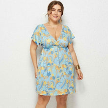 Load image into Gallery viewer, Floral Print Short Dress