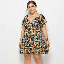 Load image into Gallery viewer, Floral Print Short Dress