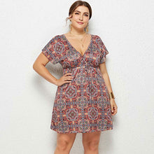 Load image into Gallery viewer, Floral Print Short Dress