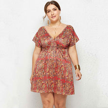 Load image into Gallery viewer, Floral Print Short Dress