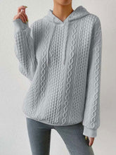 Load image into Gallery viewer, Autumn Hooded Sweater Long Sleeve Knitted