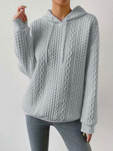 Autumn Hooded Sweater Long Sleeve Knitted