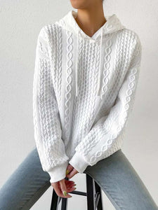 Autumn Hooded Sweater Long Sleeve Knitted