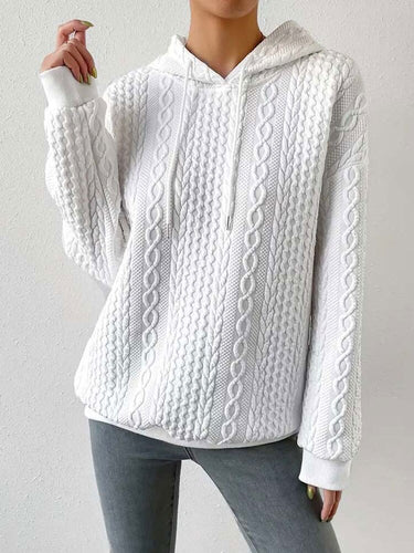 Autumn Hooded Sweater Long Sleeve Knitted