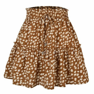 High Waist Fashion Printed Skirt Bohemian