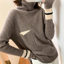 Load image into Gallery viewer, Fashion High Collar Sweater