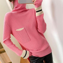 Load image into Gallery viewer, Fashion High Collar Sweater