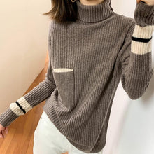 Load image into Gallery viewer, Fashion High Collar Sweater