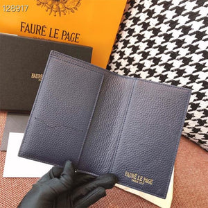 Cowhide Passport Clip Wallet