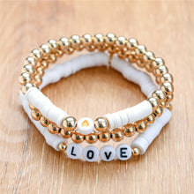 Load image into Gallery viewer, 4pcs/set Boho Round Heishi Beads Multilayer Wrap Bracelet