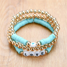 Load image into Gallery viewer, 4pcs/set Boho Round Heishi Beads Multilayer Wrap Bracelet