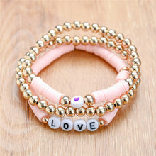 Load image into Gallery viewer, 4pcs/set Boho Round Heishi Beads Multilayer Wrap Bracelet