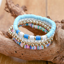 Load image into Gallery viewer, 4pcs/set Boho Round Heishi Beads Multilayer Wrap Bracelet