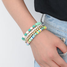 Load image into Gallery viewer, 4pcs/set Boho Round Heishi Beads Multilayer Wrap Bracelet