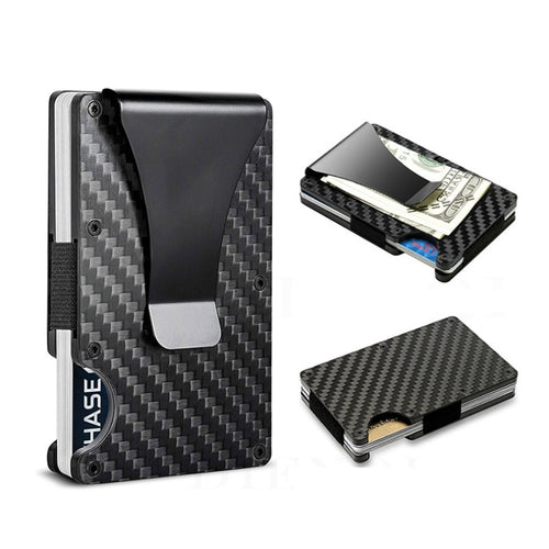 Men Wallet Slim Thin Metal Purse Magnetic