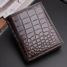 Load image into Gallery viewer, Genuine Crocodile Skin Wallet