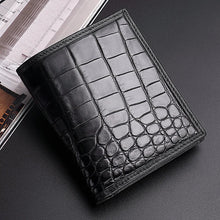 Load image into Gallery viewer, Genuine Crocodile Skin Wallet