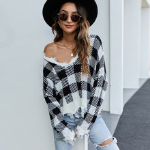 Load image into Gallery viewer, Autumn Sexy Tassel Sweater Casual V neck Knitted Pullover