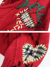 Load image into Gallery viewer, Autumn Winter Cardigan Women Fashion Embroidery Letter Print Knitted