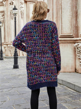 Load image into Gallery viewer, Autumn Winter New Long Cardigan Coat Women's Fashion Color Sweater