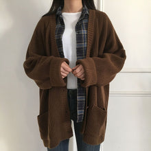 Load image into Gallery viewer, Autumn Winter Warm Women Oversized Knitting Cardigan