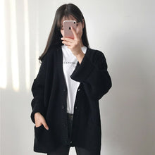 Load image into Gallery viewer, Autumn Winter Warm Women Oversized Knitting Cardigan