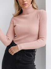 Load image into Gallery viewer, Basic Turtleneck Knitted Sweaters Autumn Winter Thick Warm