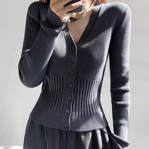 Cardigan V neck Knitted