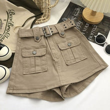 Load image into Gallery viewer, Cargo Mini Denim Skirt Multi Pockets