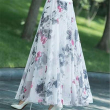 Load image into Gallery viewer, Chiffon Floral Maxi Summer Skirt Long High Waist