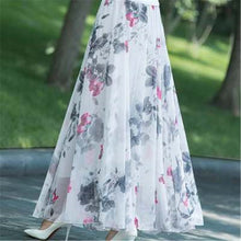 Load image into Gallery viewer, Chiffon Floral Maxi Summer Skirt Long High Waist