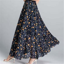 Load image into Gallery viewer, Chiffon Floral Maxi Summer Skirt Long High Waist