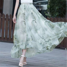 Load image into Gallery viewer, Chiffon Floral Maxi Summer Skirt Long High Waist