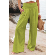 Load image into Gallery viewer, Cotton Linen Wide Leg Pants Casual Loose