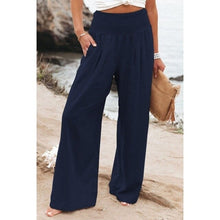 Load image into Gallery viewer, Cotton Linen Wide Leg Pants Casual Loose
