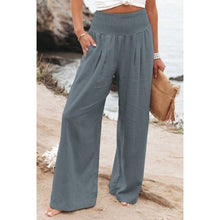 Load image into Gallery viewer, Cotton Linen Wide Leg Pants Casual Loose