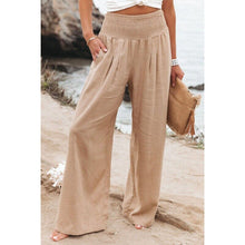 Load image into Gallery viewer, Cotton Linen Wide Leg Pants Casual Loose