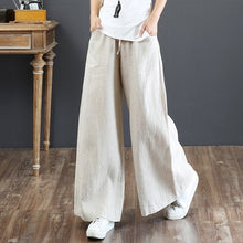 Load image into Gallery viewer, Cotton Linen Wide Leg Pants Casual