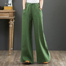 Load image into Gallery viewer, Cotton Linen Wide Leg Pants Casual