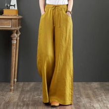 Load image into Gallery viewer, Cotton Linen Wide Leg Pants Casual