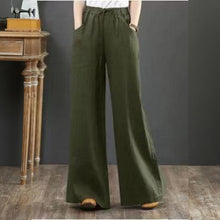 Load image into Gallery viewer, Cotton Linen Wide Leg Pants Casual